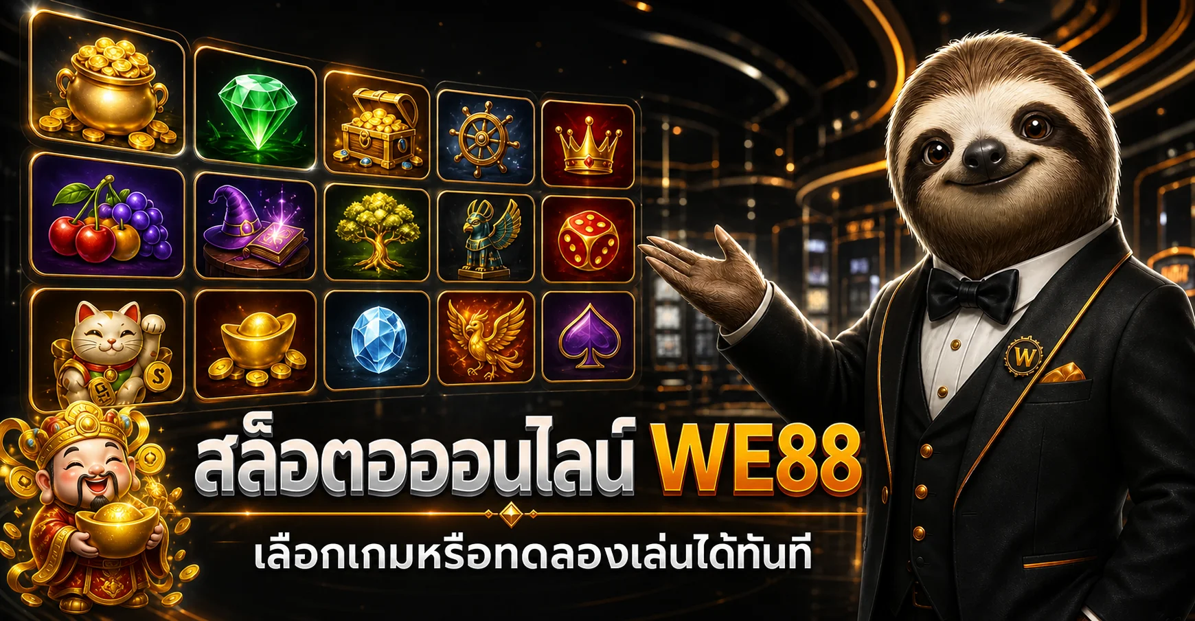 สล็อตออนไลน์ WE88 พร้อมสัญลักษณ์เกม PG Soft